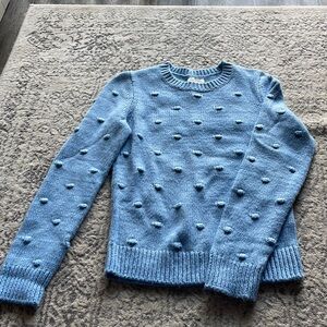Lucky Brand blue polka dot sweater